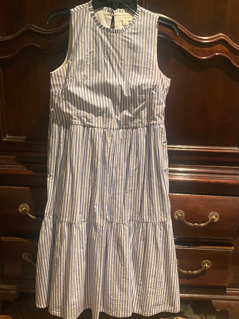 J Crew Pinstripe Dress